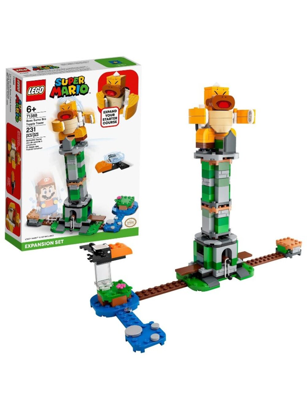 LEGO Super Mario Boss Sumo Bro Topple Tower Expansion Set 71388 Building Kit
